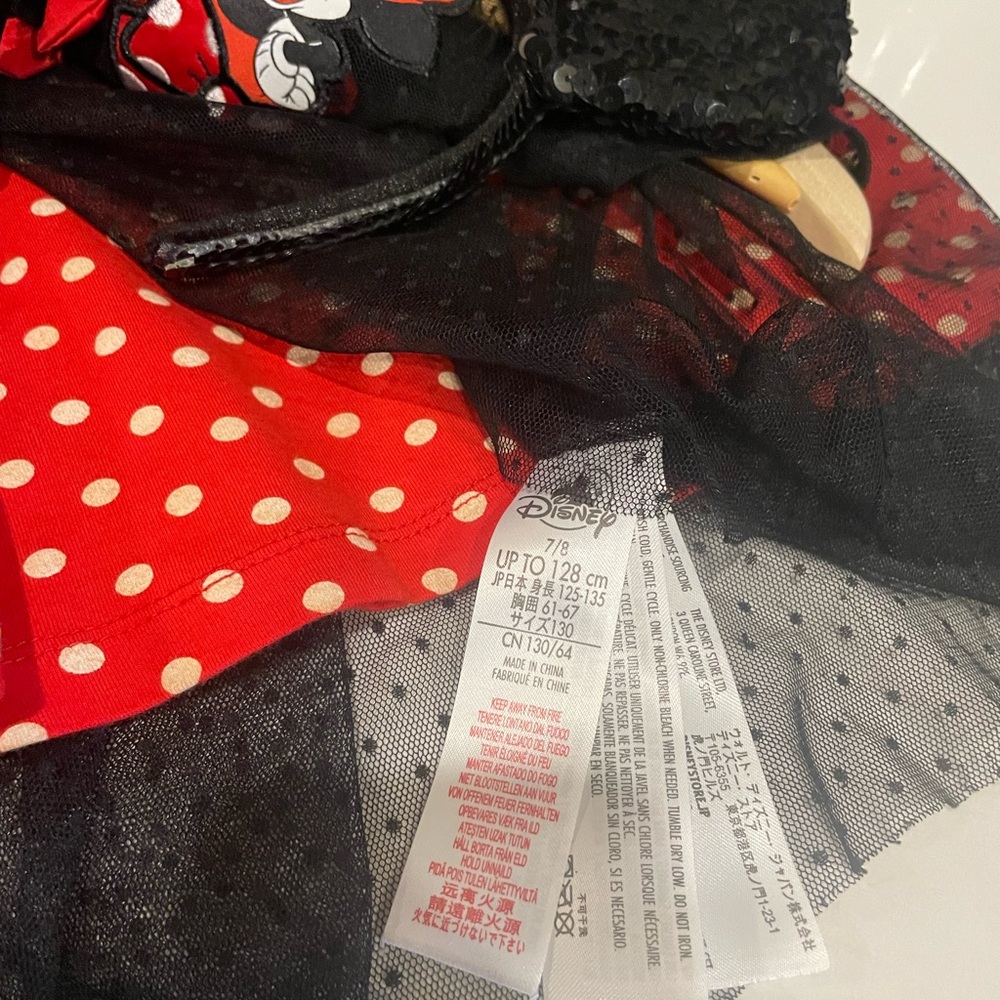 Disney Minnie Red and Black Polka Dot Dress and Ears - Picture 5 of 5